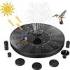 Jsdoin Fontana Solare da Giardino, Pompa Solare per Fontana, da Esterno Kit Pompa per Fontana Solare con 7 Effetti Ugelli per Laghetto, Piscina, Vaso dei Pesci e Bagno per Uccelli
