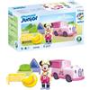 PLAYMOBIL JUNIOR & Disney Trasportatore di frutta di Minnie Mouse con funzione di smistamento delle forme e figure, Favorisce le capacità motorie e il primo apprendimento, 71770