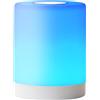 Brilliant Lampada da tavolo a LED Aro in bianco, senza fili con batteria, 3000 K, cambio colore RGB, dimmer touch, ricarica USB, IP44, resistente agli schizzi, portatile, altezza 11,6 cm, ideale per balcone