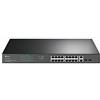 TP-Link TL-SG1218MP 18-Port Gigabit Rackmount Switch with 16 PoE+ (16 PoE+ Gigabit RJ45 ports, 2 Gigabit Non-PoE RJ45 ports, 2 Combo Gigabit SFP Slots, 250 W, Rackmount)