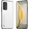 Longstong Custodia Adatta per Samsung Galaxy A33 5G (6.4), Cover in pelle metallica serie CODE - Bianco