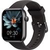 AcclaFit Smartwatch Uomo Donna, 1.85 Orologio Smartwatch con Effettua/Risposta Chiamate, 140 Sportive Smart Watch con Contapassi/Sonno/Cardiofrequenzimetro/SpO2, Impermeabil IP68 Smartband per Android iOS