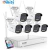 4MP Kit Videosorveglianza Wifi Esterno, 6X Telecamera Bullet, H.265+ 8CH 2TB NVR