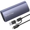 Jewan Case SSD M.2 NVMe SATA, USB C 3.2 Gen 2 10Gbps Adattatore, M2 NVMe Lettore SSD Esterno 4TB per M-Key, M+B Key 2230/2242/2260/2280 con UASP e TRIM, Con Cavo 2-in-1, Installazione Senza Attrezzi