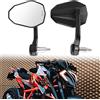 DREAMIZER Specchietti per Moto Omologati E9 Universali, Specchietti Retrovisori per Moto Regolabili 360° 7/8 22mm Compatibili con Honda Kawasaki Suzuki Yamaha Cruiser Scooter ATV