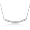 FEIKFEIZ Collana in moissanite per donna, in argento 925 placcato in oro bianco 18K, 0,5 CT con 13 diamanti in moissanite coltivata in laboratorio, pendente in argento, regalo di gioielli.