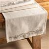 DEGHI Runner tavolo 150x40 cm con decorazione in cotone