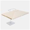 DEGHI Telo di ricambio per ombrellone 3x2 m ecrù con flap - Milos