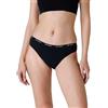 LOVABLE Slip da Ciclo Mestruale Flusso Abbondante Period Panties Donna, Nero+Logo, M