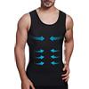 Lgtfy, Gilet snellente da uomo, a compressione, per ginecomastia, per controllo della pancia, cambia in pochi secondi, nero, XL