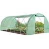 IDMarket - Serra tunnel da giardino 4 stagioni 18 m² verde gamma orticola CRIMEA 6 x 3 m