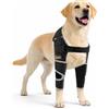 LISPOO Tutore per gomito del cane per spalla e gamba anteriore, fascia per gomito canino per lussazione della spalla, piaghe da decubito, lesioni al gomito e perdita di stabilità da artrite