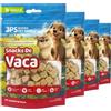 BPS BUENA PET SHOP BPS - Snack di mucca Res liofilizzati per cani e gatti - 100% naturali, ricchi di proteine, senza cereali, a basso contenuto di grassi, senza additivi (4 pezzi, vitello) BPS-5231 x 4