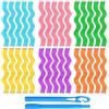 DELAESI 30 Pezzi Bigodini a Spirale 30 cm Bigodini per Capelli Lunghi Hair Rollers con Ganci Senza Calore Bigodini Morbidi Flessibili per Tutte le Lunghezze dei Capelli