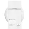 Transparent Lab Mineral Sunscreen SPF50 100 ml - Crema solare 100% minerale con ossido di zinco, peptidi e collagene, protezione UVA/UVB e dalla luce blu, azione antietà