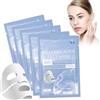 HWJPDMBD 5 Pezzi Bio Collagen Real Deep Mask, Bio Collagen Mask, Maschera viso anti-rughe, maschera collagene viso, Maschera Idratante, Idratazione Profonda e Lifting antirughe