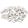 QUARKZMAN 200g Piastrelle Mosaico Ceramica per Artigianato All'ingrosso, Piastrelle Ceramiche Rettangolari Bianche per Kit Mosaico Pietre da Giardino Sottobicchieri