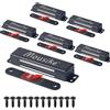 Mousike Serratura Magnetica per Porta Heavy Duty 40KG Magnete per Porta in Acciaio Inossidabile con Forte Serratura Magnetica per Armadio da Cucina Armadio Armadio per Porta (Nero Confezione da6)