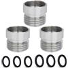 CNYMANY 3 pezzi Adattatore per Rubinetto, CNYMANY Filettatura grossa M20 mm a Femmina M22 mm filettatura fine adattatore per aeratore da cucina adattatore per rubinetto del lavandino