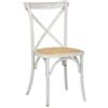 Sedia in Legno Cross Back Bianco Antico Pub Pompei
