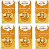 Yogi Tea Tisane, Curcuma Chai Tea Bio, Infuso Ayurvedico di Spezie con Curcuma, Cannella, Zenzero, Confezione da 6x17 bustine di Tè (102 bustine in totale)