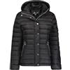 Geographical Norway Bubulle Lady - Giacca Donna Imbottita Calda Autunno-Invernale - Cappotto Caldo - Giacche Antivento A Maniche Lunghe - Abito Ideale (Nero XXL)