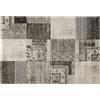 Baroni Home Tappeto Pelo Corto Intrecciato a Mano, Salotto Moderno, 120x170 cm, Marrone e Argento Quadri