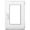 Framex Finestra in plastica bianca larghezza x altezza 45 x 70 cm (450 x 700 mm) 2 x (32 mm) girevole DIN destra - Premium - tutte le dimensioni