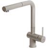 Elleci Miscelatore per lavello da cucina con Doccetta Monocomando Champagne K95 MKKSTP95
