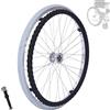 Generic Ruote per Carrozzina Disabili Posteriore 20/22/24 Pollici Pneumatici Antiscivolo per Sedia a Rotelle Apertura 1.2cm Larghezza Asse 5.5cm per Sedie a Rotelle Disabili(22 * 13/8 Gray)
