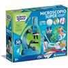 Clementoni Scienza e Gioco Lab - Microscopio Super, Kit Scientifico Bambini 8+ Anni, Laboratorio con Lenti di Ingrandimento Professionali 100x, 400x e 1200x, Lingua Italiana, 19228