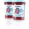 Zuegg, Composta Zero Zuccheri Aggiunti Frutti di Bosco, 60% di Frutta, Solo 10 Calorie per Porzione - Senza Glutine, Senza Conservanti ed Edulcoranti Artificiali, Prodotto Vegano (2 x 220 grammi)