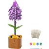 Yeenano Puzzle di blocchi di legno floreali,Fiori Secchi Decorativi, Puzzle 3D in Legno,Puzzles Mazzo di Fiori in Legnos Bloom Kit Modello Artigianale per la famiglia e l'amico