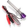 Alomejor Accenditore Elettronico per Candelette per Motori per Auto RC. Funziona con Batterie da 6 V a 24 V (Purple)