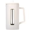 JIVIMOCO Macchina da caffè French da 600 Ml, Vetro Ad Alta Borosilicato, Macchina per caffè, Schiuma di Latte, Macchina per Il tè, Bianca