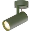 DAWALIGHT Faretto da Soffitto Orientabile Verde Moderna Faretti LED Orientabili da Parete Lampadina GU10 3000K Bianco caldo Plafoniera a Muro per Interno Camera da letto Cucina Soggiorno, Alluminio