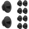 LIGHTWORLD24 Welt der Lichter LIGHTWORLD24 Set da 10 luci LED per scala, faretti da incasso a parete, illuminazione gradini 2W 180LM, luce bianca neutra, per interno ed esterno, IP65 230V, colore nero