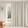 PONY DANCE Tenda Oscurante Moderne per Soggiorno Tende Termiche Isolanti Curtain Camera da Letto con Ganci per Binario 1 Pezzo L300 x A245 cm Divisione, Beige Chiaro