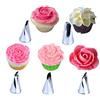 BLUGUL Rosa Beccucci, 10 Pezzi Ugelli, per Decorazione Pasticceria, Pasticceria Kit Torte, Dolci Cupcake, Rosa