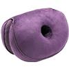 PORRASSO Cuscino Sedia Cuscino per Sedile Memory Foam Cuscino da Seduta Pieghevole Ergonomica Traspirante Comoda Sollevare i Fianchi Disponibile Tutte Le Stagioni per Casa Ufficio Auto Viola