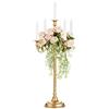 Sziqiqi 71cm Vintage Candelabri Portacandele Oro-Centrotavola Matrimonio Battesimo Alto Candelabro Portacandele in Metallo per Tavolo Festa Compleanno Nozze Natale Comunione Pasqua Avvento Capodanno