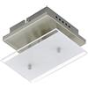 BRILONER Leuchten 3596-012 Plafoniera LED Applique, Plastica e Vetro, GU10, 3 Watts, Satinati