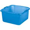 Mobil Plastic - Bacinella/Bagno Quadro in plastica 32x32 - Azzurro