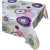 GX GARGIX GARGIX Tovaglia Plastificata Antimacchia Pvc Rettangolare Rotonda 6 12 Posti stampata (PVC-116, 160X160 TONDA)
