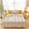 Odot Trapunta Estiva per Letto Singolo Matrimoniale Una Piazza e Mezza, Trapunta Leggera Primaverile Piumino Estivo Coperta Refrigerante Traspirante e Morbido (Fiore giallo,150 * 200cm)