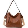 Montana West Borsa Hobo per donna borsa a tracolla in pelle da donna borsa a tracolla chic, Aggiornamento Brown-speciale