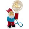 AMARCORDS - Lampada da tavolo nanetto Lovetherapy con lampadina scritta LOVE e varialuce. Abat jour dimmerabile con cavo 1,5m e interrutore dimmer