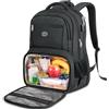 MATEIN Zaino Porta PC Porta Pranzo Termico, Zaino PC 17 Pollici Impermeabile Borsa Frigo Pranzo Ufficio, Zaini da Viaggio Donna Uomo Università Lavoro Picnic per Laptop Backpack Antifurto, Nero