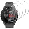 Anoowkoa 4 Pezzi Pellicola Protettiva per Garmin Forerunner 255/255 Music 46mm Vetro Temperato Pellicola Schermo Intero Trasparente Compatibile con Garmin Forerunner 255