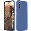 ISOI - Cover per Samsung Galaxy S21 FE 5G, Custodia Morbida in Silicone Liquido, Protezione Completa Antiurto Ultra Sottile per il Corpo - Blu